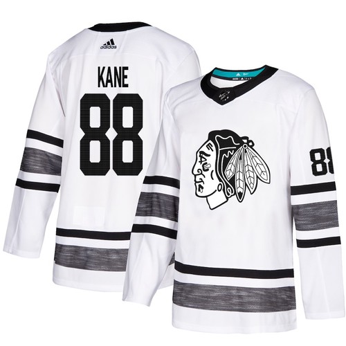 Chicago Blackhawks Trikot #88 Patrick Kane Weiß 2019 All-Star